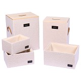 Σετ 5 τεμάχια καλάθια απλύτων 40χ30χ52 cm Eurocasa