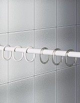 Clips 12 pcs white κρίκοι κουρτίνας μπάνιου Joybath