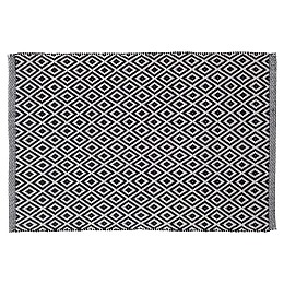 Trellis 60x90 black πατάκι μπάνιου Sealskin