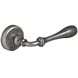 Roline Κ370 Πόμολο Πόρτας με Ροζέτα από Ορείχαλκο Old Silver Φ50x114mm