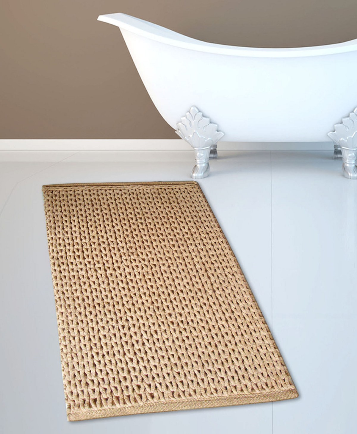 ΠΑΤΑΚΙ ΜΠΑΝΙΟΥ #2335 CHENILLE ΜΠΕΖ 50X80