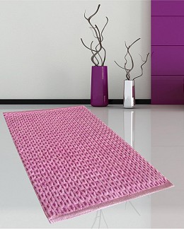 ΠΑΤΑΚΙ ΜΠΑΝΙΟΥ #2335 CHENILLE ΡΟΖ 50X80