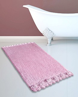 ΠΑΤΑΚΙ ΜΠΑΝΙΟΥ #270 LACE ΑΠΑΛΟ ΡΟΖ 50X80