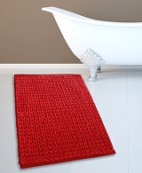 ΠΑΤΑΚΙ ΜΠΑΝΙΟΥ #2335 CHENILLE ΚΟΚΚΙΝΟ 50X80