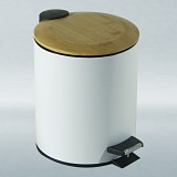 ΚΑΔΟΣ ΜΠΑΝΙΟΥ 5LT SOFT CLOSE ΛΕΥΚΟ ΜΕ ΜΠΑΜΠΟΥ SL1060