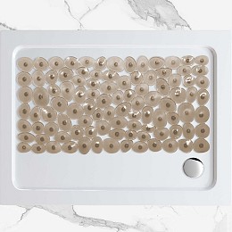 ΗΜΙΔΙΑΦΑΝΕΣ ΠΑΤΑΚΙ ΜΠΑΝΙΟΥ WETPEBBLES ΚΑΦΕ ΑΝΤΙΟΛΙΣΘΗΤΙΚΟ 40X70cm
