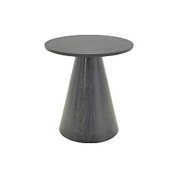 Βοηθητικό τραπέζι Donda pakoworld mdf μαύρο Φ45x50εκ