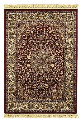ΧΑΛΙ PERSIA 5649 BURGUNDY ΜΕ ΚΡΟΣΣΙ - SET067(2x140,1x200)  NewPlan
