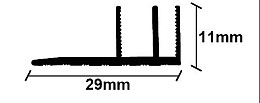 ΠΡΟΦΙΛ ΠΑΡΚΕ  ΒΑΣΗ  ΜΕΓΑΛΗ   29X11X2750mm NewPlan