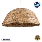 GLOBOSTAR® MANGATA 01848 Boho Κρεμαστό Φωτιστικό Οροφής με Ντουί 1 x E27 AC 220-240V IP20 - Καφέ - Μ90 x Π90 x Υ40cm