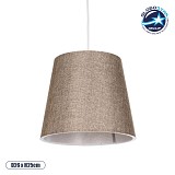 GLOBOSTAR® CONEY 203-0073 Μοντέρνο Κρεμαστό Φωτιστικό Οροφής με Ντουί 1 x E27 AC 220-240V IP20 - Καφέ - Μ26 x Π26 x Υ25cm