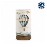 GloboStar® BALLON 204-0145 Παιδικό Eπιτραπέζιο Φωτιστικό Φιγούρα Μονόφωτο 1 x E27 IP20 Πολύχρωμο Ύφασμα - Μ15 x Π15 x Υ30cm