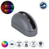 GLOBOSTAR® WINDOW-CURBA 90112 Αρχιτεκτονικό Φωτιστικό Ανάδειξης Παραθύρων Window Light LED 6W 480lm 3x262° DC 24V Αδιάβροχο IP65 RGB Dimmable - Γκρι Ανθρακί - Μ12 x Π5.3 x Υ6.5cm - 3 Χρόνια Εγγύηση