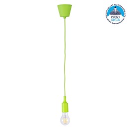 GLOBOSTAR® CABLITO 61557 Μοντέρνο Κρεμαστό Φωτιστικό Οροφής με Ντουί 1 x E27 AC 220-240V IP20 - Πράσινο - Μ4 x Π4 x Υ110cm