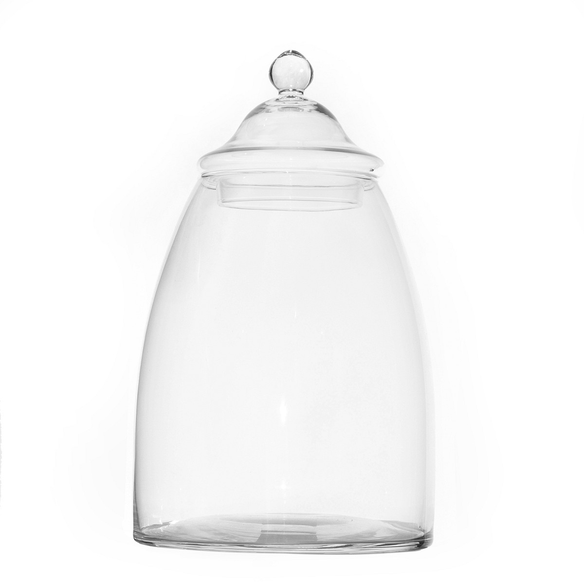 Supergreens Βάζο Γυάλινο με Καπάκι Διάφανο 33,5 εκ.
