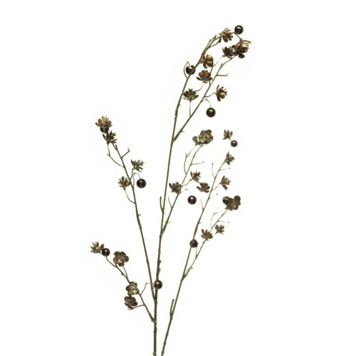 Supergreens Τεχνητό Κλαδί Πέρλα Χάλκινο 85 εκ.