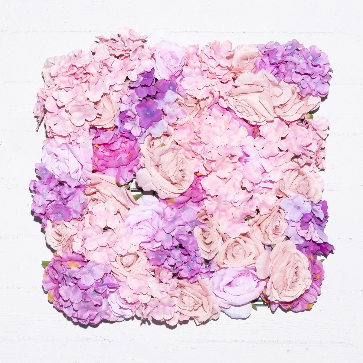 Supergreens Τεχνητή Φυλλωσιά Τριαντάφυλλο με Ορτανσία 50x50 εκ.