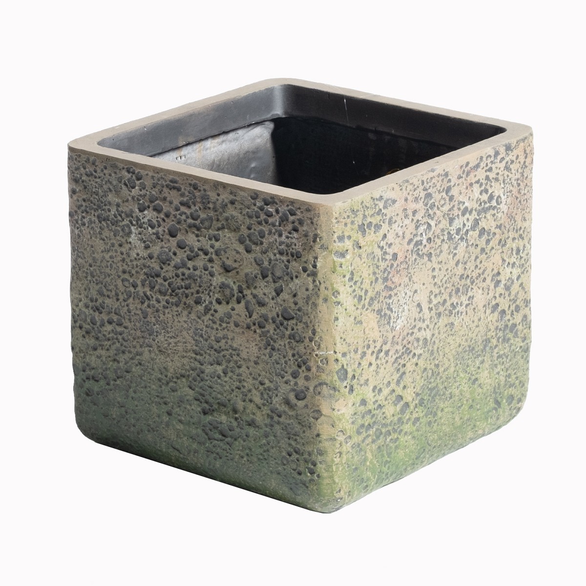 Supergreens Γλάστρα Πήλινη Τετράγωνη Βρύα Πράσινη 44x44x38 εκ.