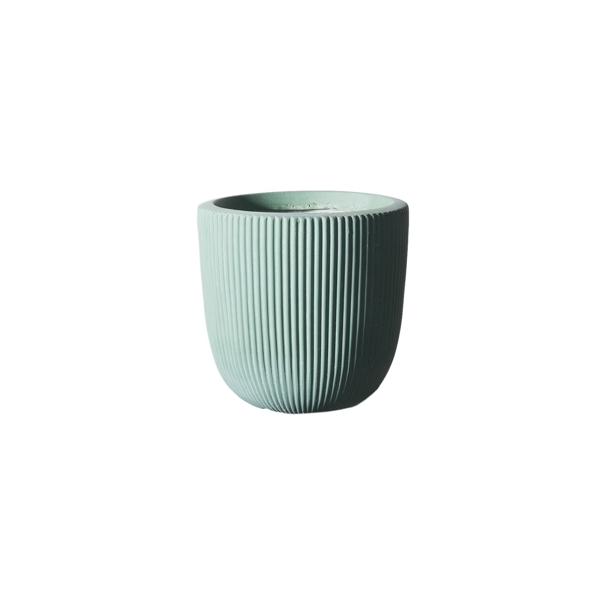 Supergreens Γλάστρα Πήλινη Στρογγυλή \'\'Stripe\'\' Βεραμάν S 24x24x23 εκ.