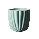 Supergreens Γλάστρα Πήλινη Στρογγυλή ''Stripe'' Βεραμάν XL 44x44x36,5 εκ.