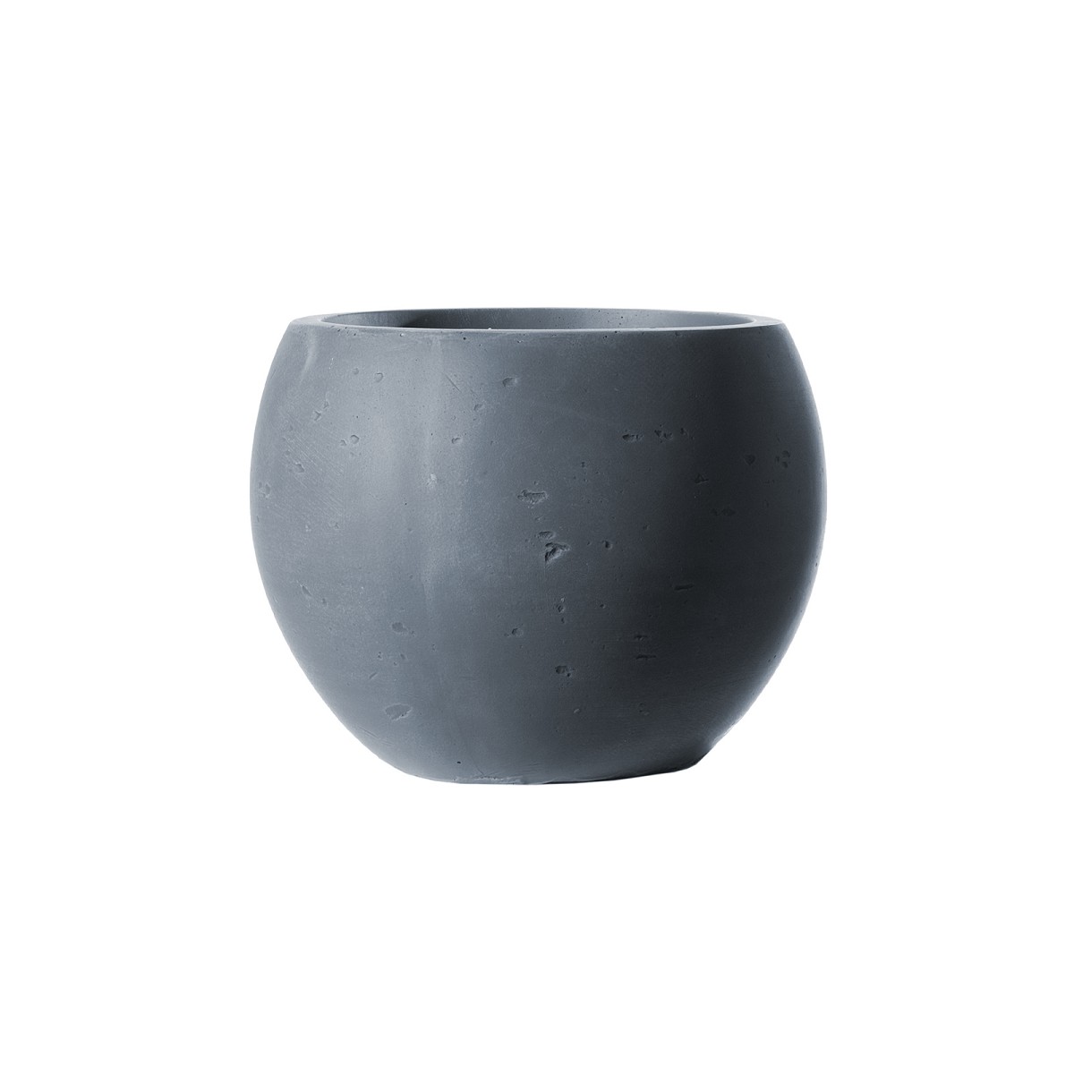 Supergreens Γλάστρα Πήλινη Στρογγυλή \"Rocky\" Γκρι 30x30x23 εκ.