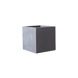 Supergreens Γλάστρα Πήλινη Τετράγωνη "Rocky" Γκρι M 30x30x30 εκ.