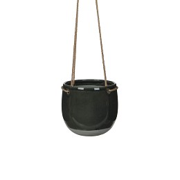 Supergreens Κρεμαστό Κασπώ Κεραμικό Γκρι 18,5x18,5x17 εκ.