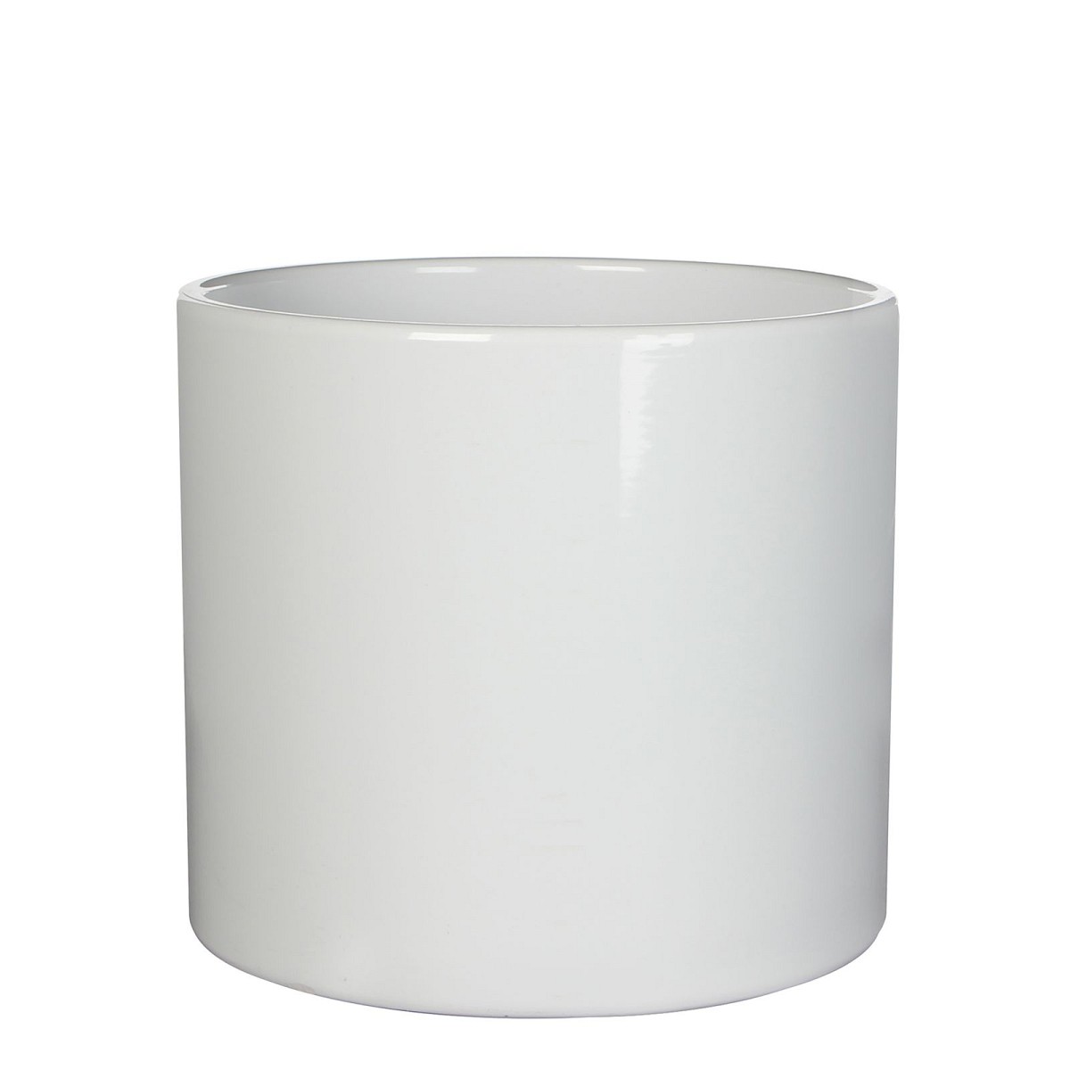 Supergreens Κασπώ Κεραμικό Γυαλιστερό Λευκό 28x28x26 εκ.