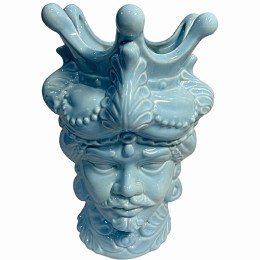 Supergreens Κασπώ Κεραμικό Ανδρική Φιγούρα Μπλε 17x15,5x26 εκ.