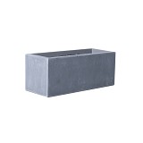 Supergreens Γλάστρα Πήλινη Ορθογώνια "Moody" Γκρι M 60x30x30 εκ.