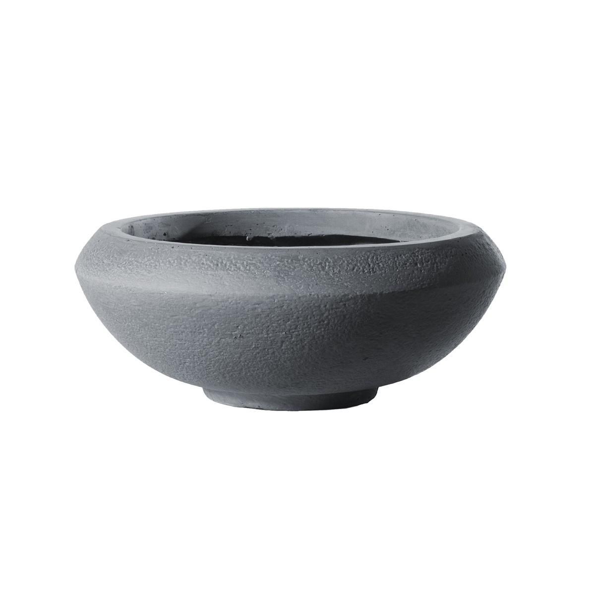 Supergreens Γλάστρα Πήλινη Οβάλ \"Bastion\" Γκρι L 55x55x23 εκ.