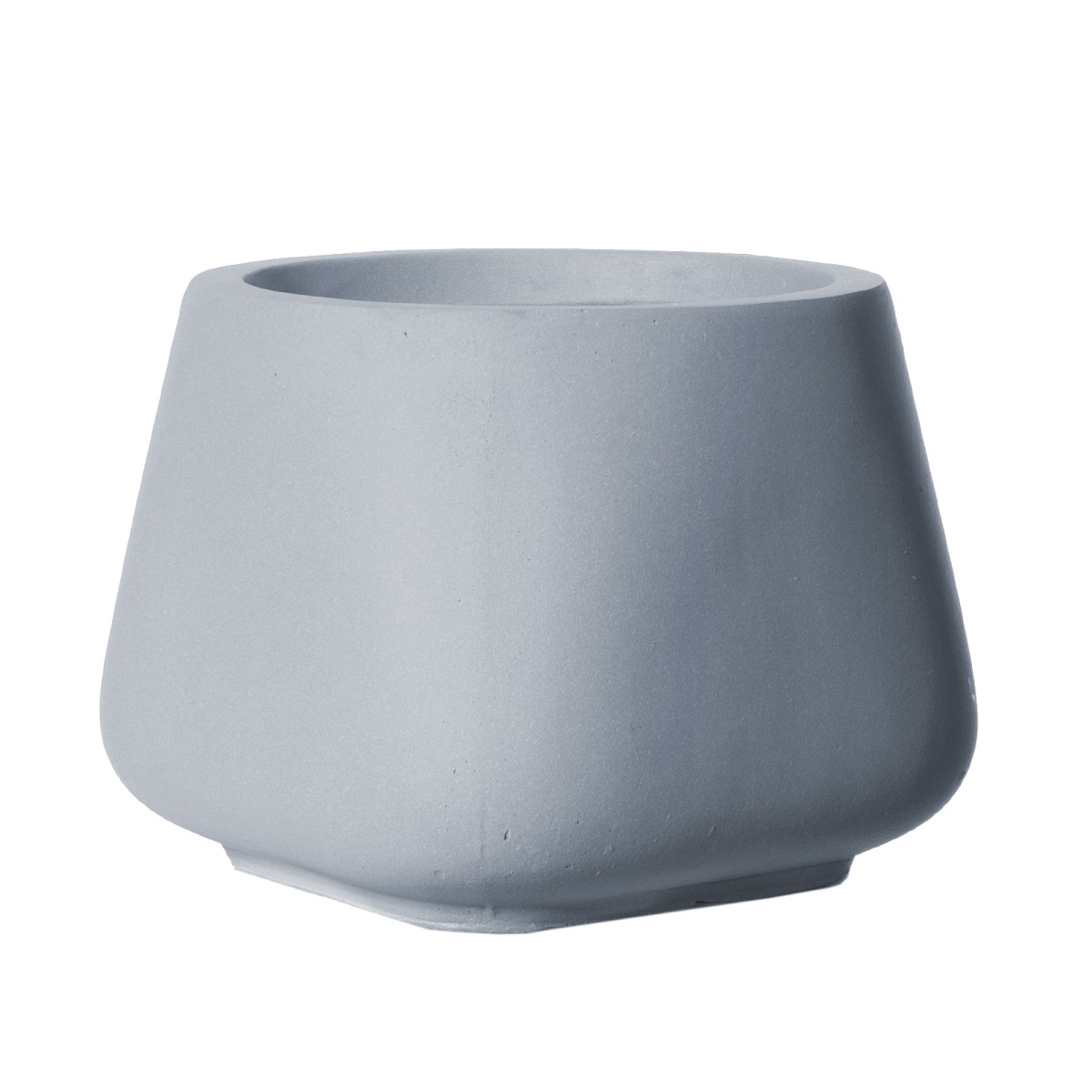 Supergreens Γλάστρα Πήλινη Οβάλ \"Regal\" Γκρι L 23x23x18 εκ.