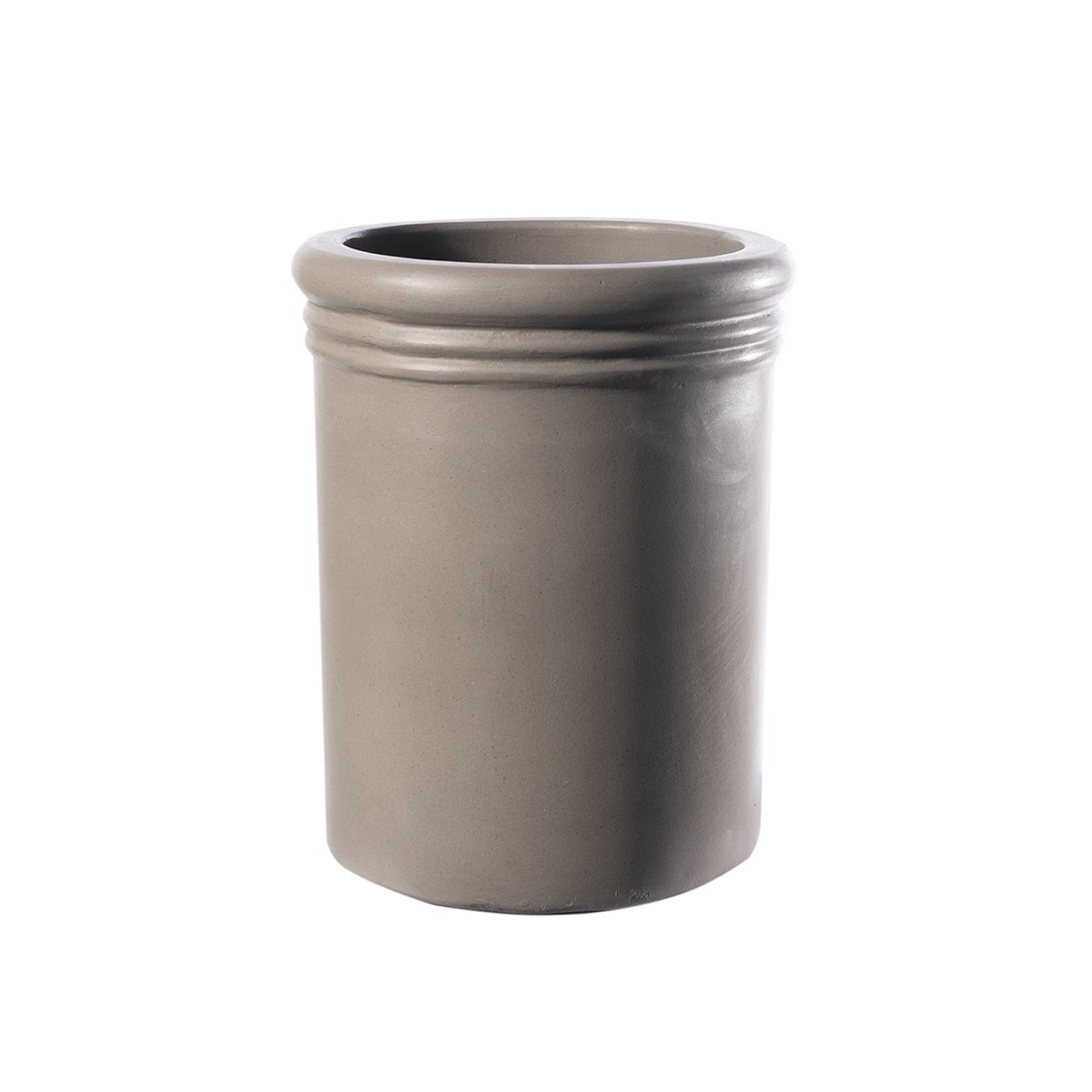 Supergreens Γλάστρα Τσιμεντένια Κύλινδρος \"Fusion\" Φυσική 37x37x43 εκ.