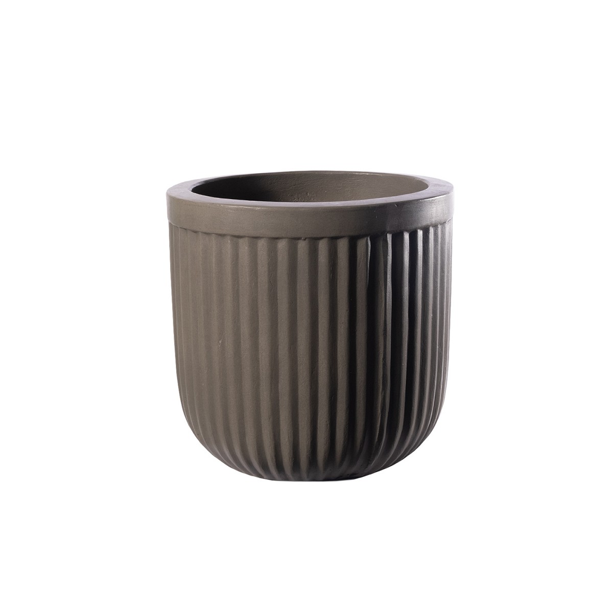 Supergreens Γλάστρα Τσιμεντένια Στρογγυλή \"Gaia\" Φυσική 30x30x30 εκ.