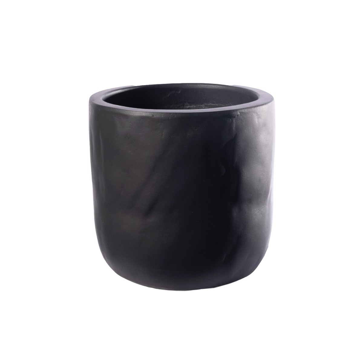 Supergreens Γλάστρα Τσιμεντένια Στρογγυλή \"Gaze\" Μαύρη 30x30x30 εκ.