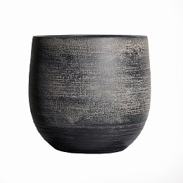 Supergreens Κασπώ Τερακότα "Victor" Στρογγυλό Καφέ 21x21x19 εκ.