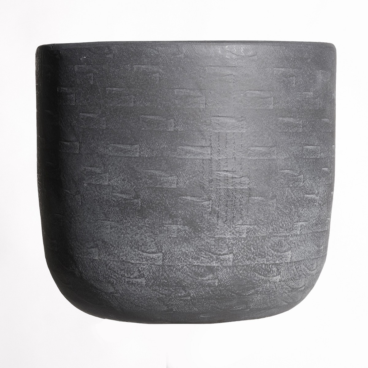 Supergreens Κασπώ Τερακότα \"Nora\" Στρογγυλό Γκρι 30x30x27 εκ.