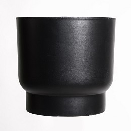 Supergreens Κασπώ Τερακότα "Riva" Στρογγυλό Μαύρο 26x26x23 εκ.