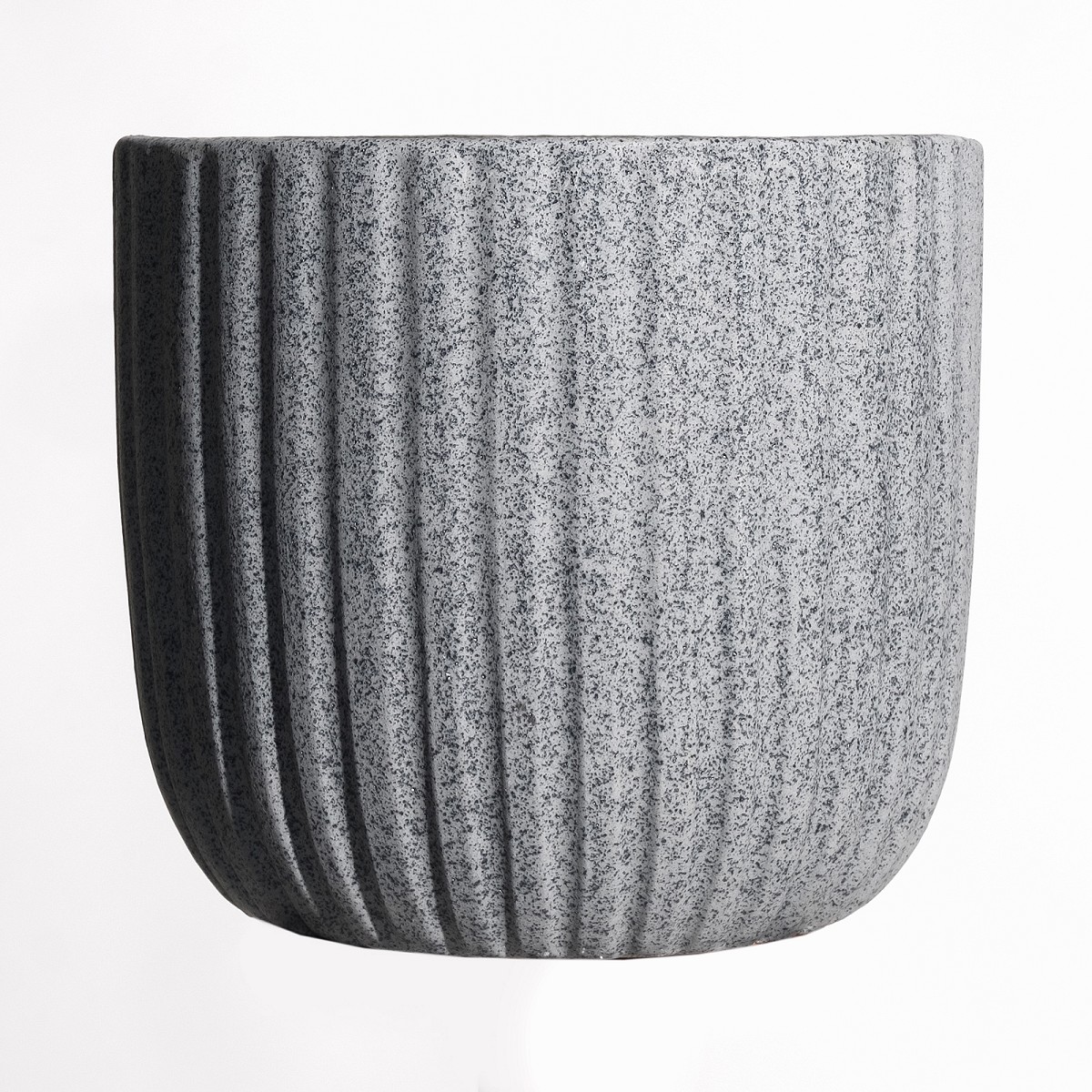 Supergreens Κασπώ Τερακότα \"Dante\" Στρογγυλό Γκρι 24x24x22 εκ.