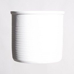 Supergreens Κασπώ Τερακότα "Momo" Λευκό 28x28x25 εκ.