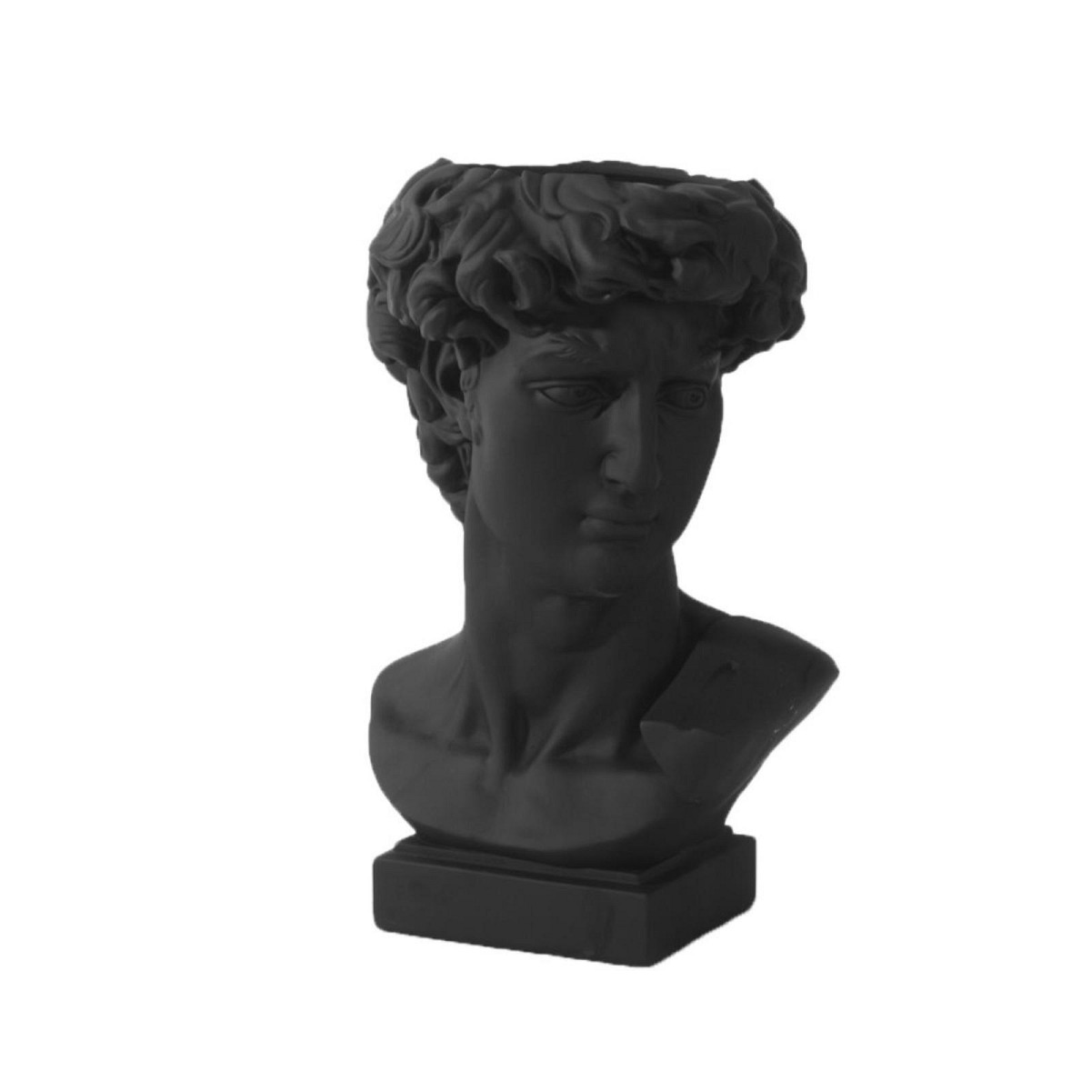 Supergreens Κασπώ Κεραμικό Ανδρική Φιγούρα Μαύρο 41,5x41,5x63,5 εκ.