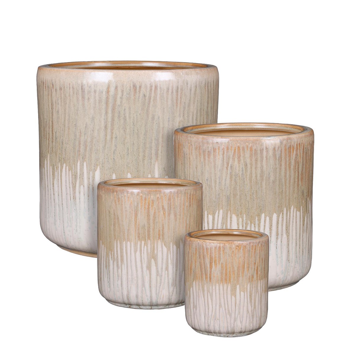 Supergreens Κασπώ Κεραμικό Στρογγυλό \"Lars\" Cream 29x29 εκ.