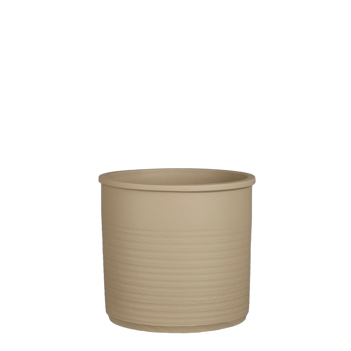 Supergreens Κασπώ Τερακότα Κυλινδρικό \"Momo\" Μπεζ 23x21 εκ.