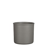 Supergreens Κασπώ Τερακότα Κυλινδρικό "Momo" Ανοιχτό Γκρι 23x21 εκ.