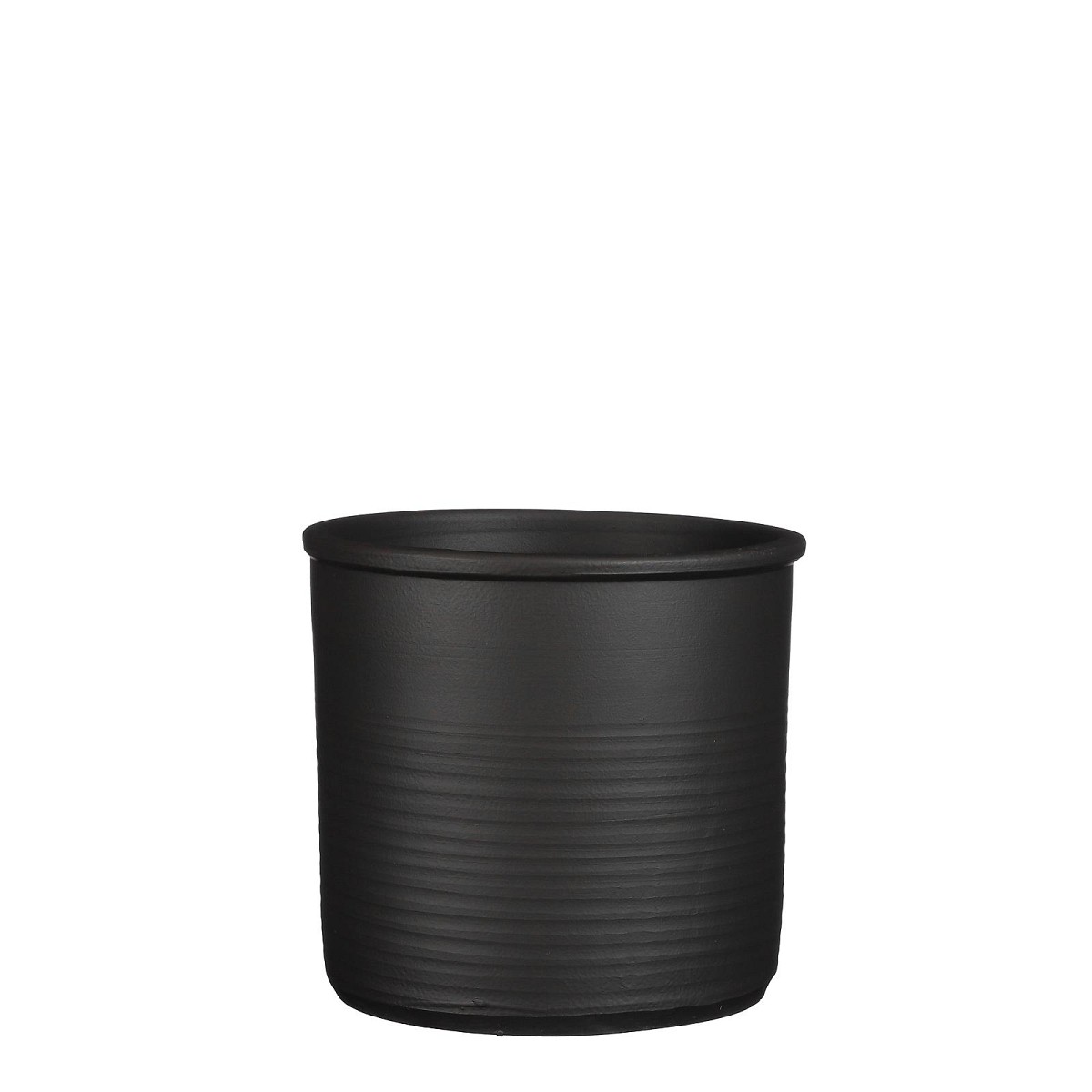 Supergreens Κασπώ Τερακότα Κυλινδρικό \"Momo\" Σκούρο Γκρι 23x21 εκ.