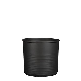 Supergreens Κασπώ Τερακότα Κυλινδρικό "Momo" Σκούρο Γκρι 23x21 εκ.