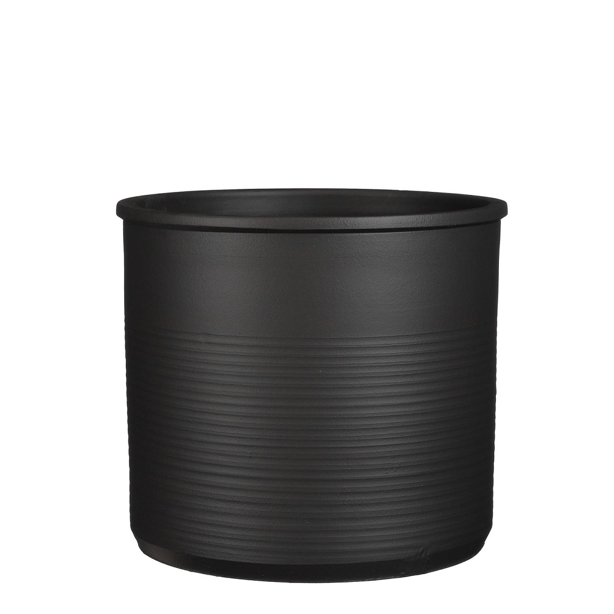 Supergreens Κασπώ Τερακότα Κυλινδρικό \"Momo\" Σκούρο Γκρι 32x29 εκ.