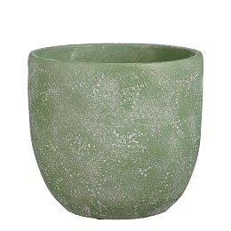 Supergreens Κασπώ Τσιμεντένιο Στρογγυλό "Jimmy" Ανοιχτό Πράσινο 17x16 εκ.