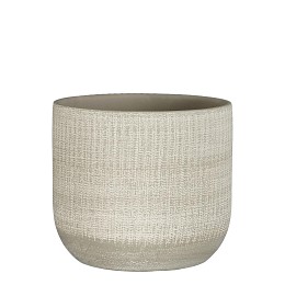 Supergreens Κασπώ Τερακότα Στρογγυλό "Florian" Ανοιχτό Γκρι 20x18 εκ.