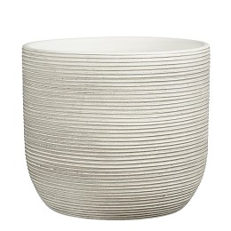 Supergreens Κασπώ Τερακότα Στρογγυλό "Samuel" Off White 28x26 εκ.